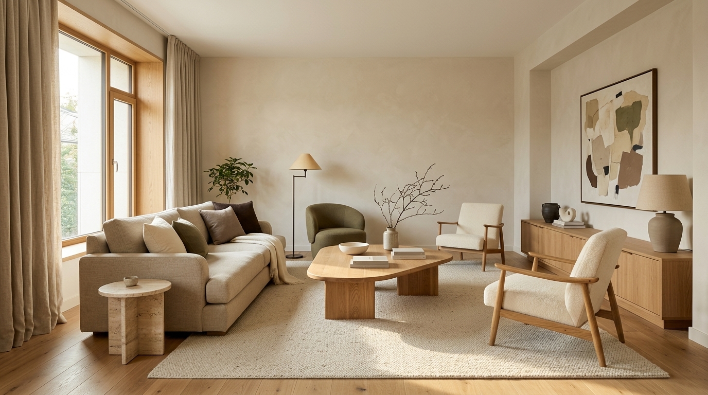 30 Living Room Ideas With Oak for Warm, Modern and Beautiful Spaces 1 Featured Image