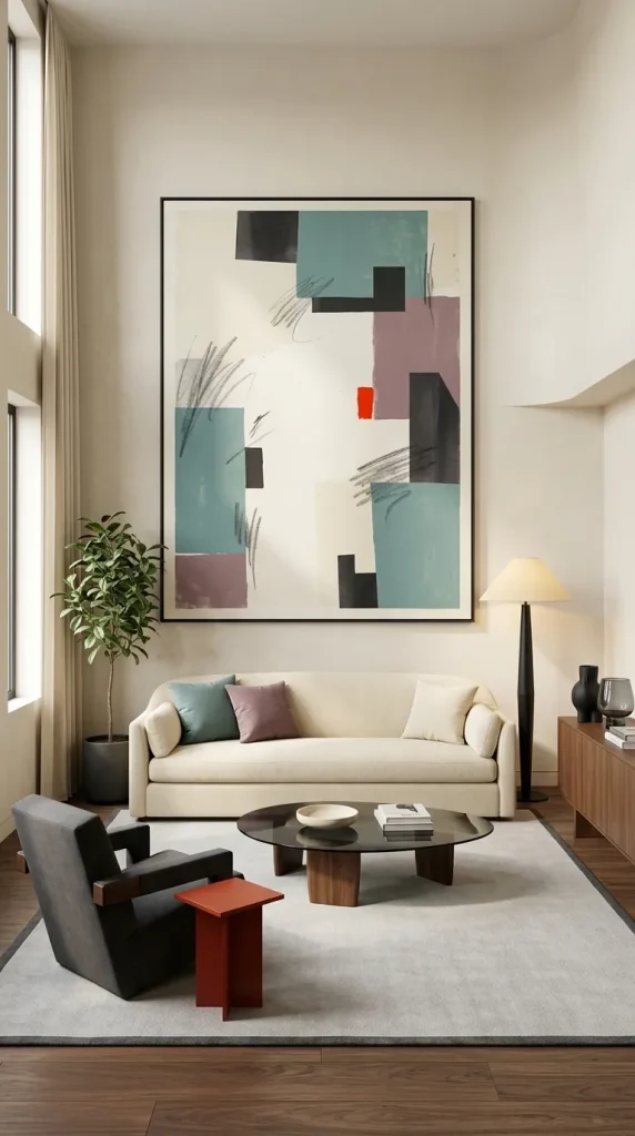Hang Oversized Abstract Art