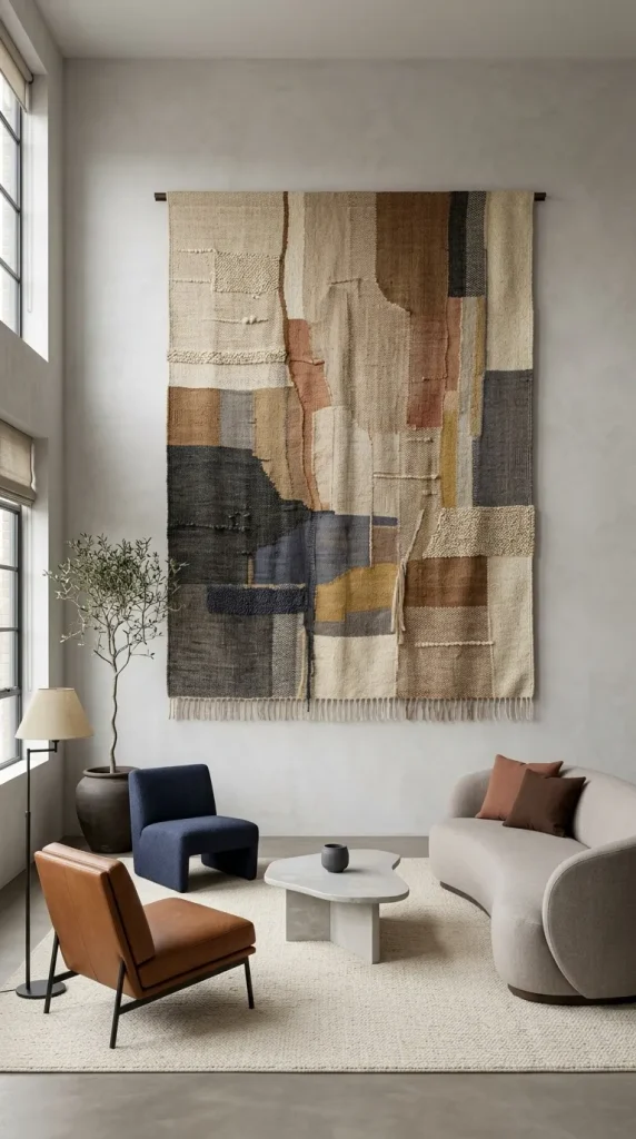 Hang a Tapestry or Large Textile Panel