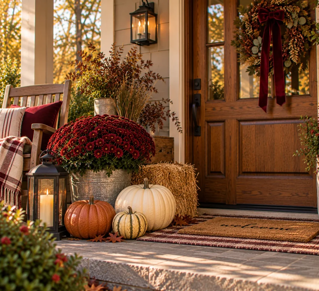 Introduce burgundy or oxblood as the deeper accent
