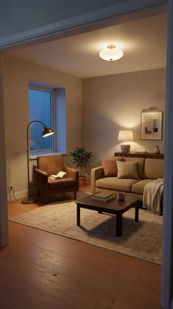 30 First Home Decor Ideas That Make a New Space Feel Finished Without Overspending 11 Layer Lighting Instead of Depending on the Ceiling Fixture