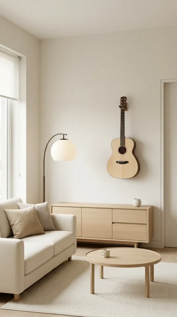 Make One Guitar the Only Musical Element in a Minimalist Room