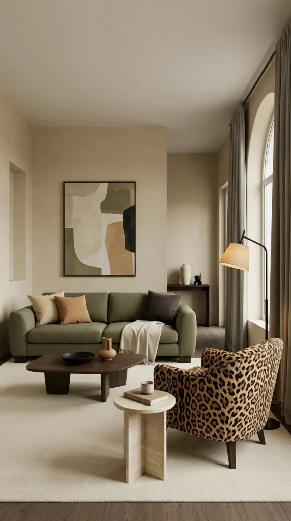 Make a Leopard Accent Chair the Main Focal Point