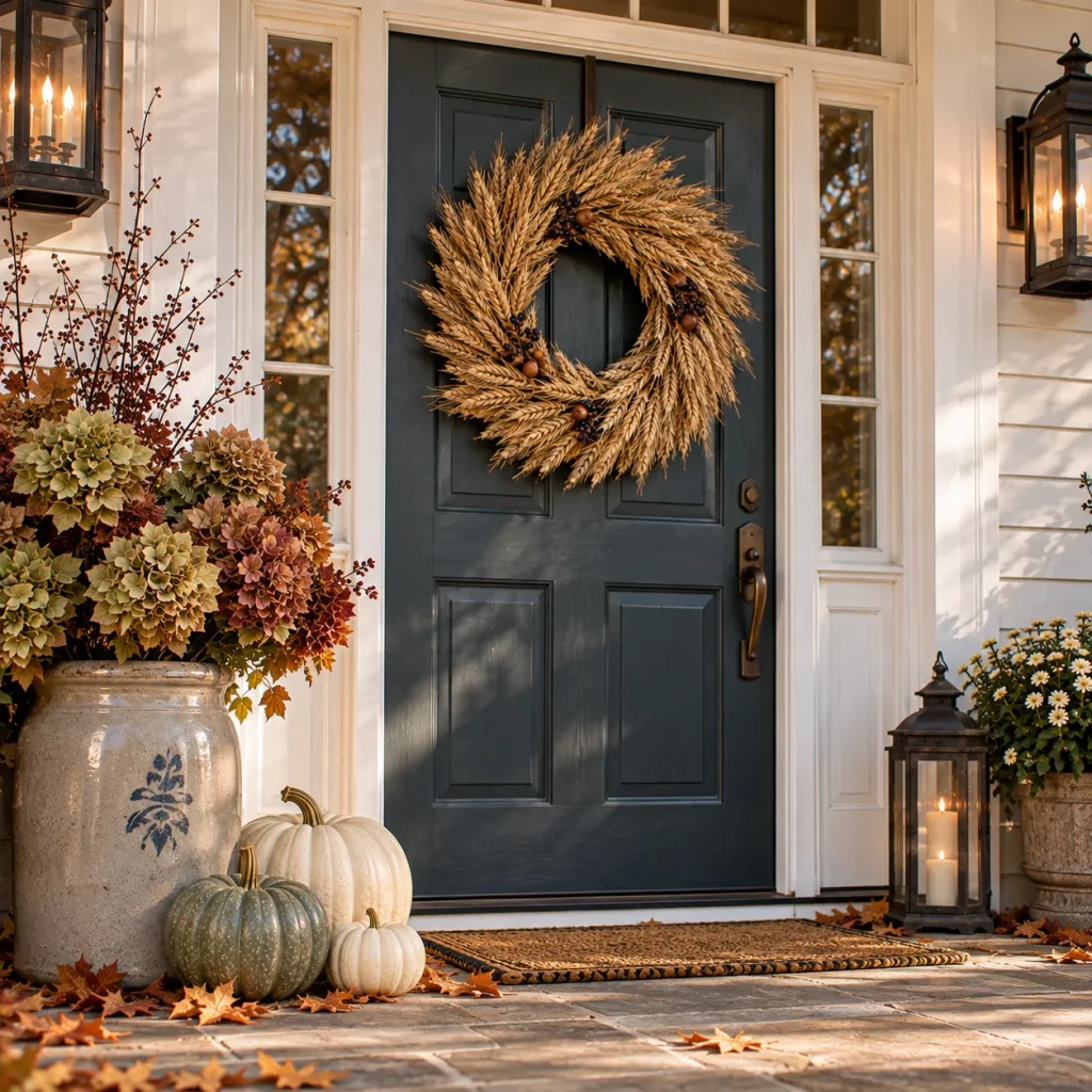 Make a simple wheat wreath