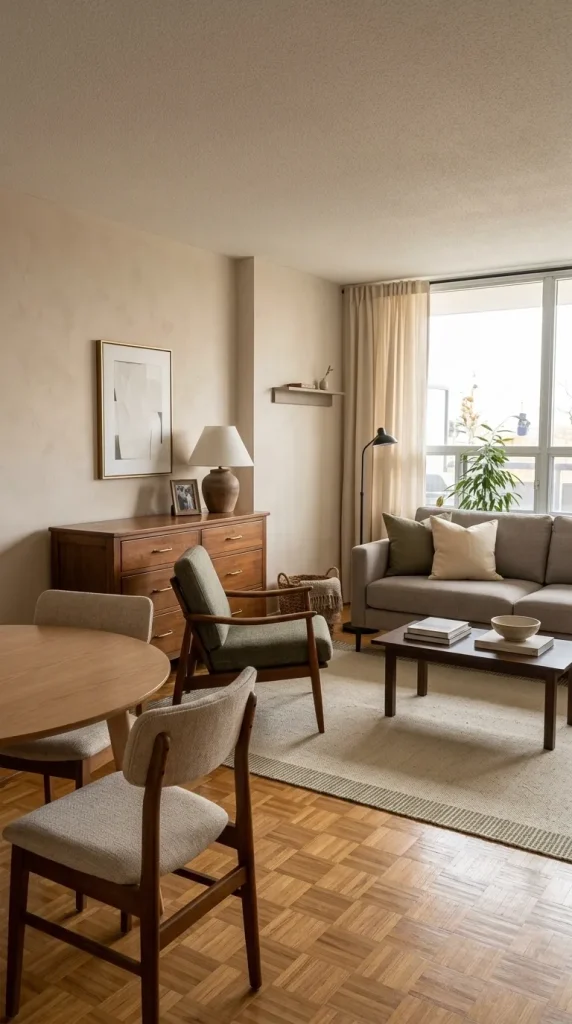 30 First Home Decor Ideas That Make a New Space Feel Finished Without Overspending 23 Mix Hand-Me-Downs With New Furniture Instead of Apologizing for Them