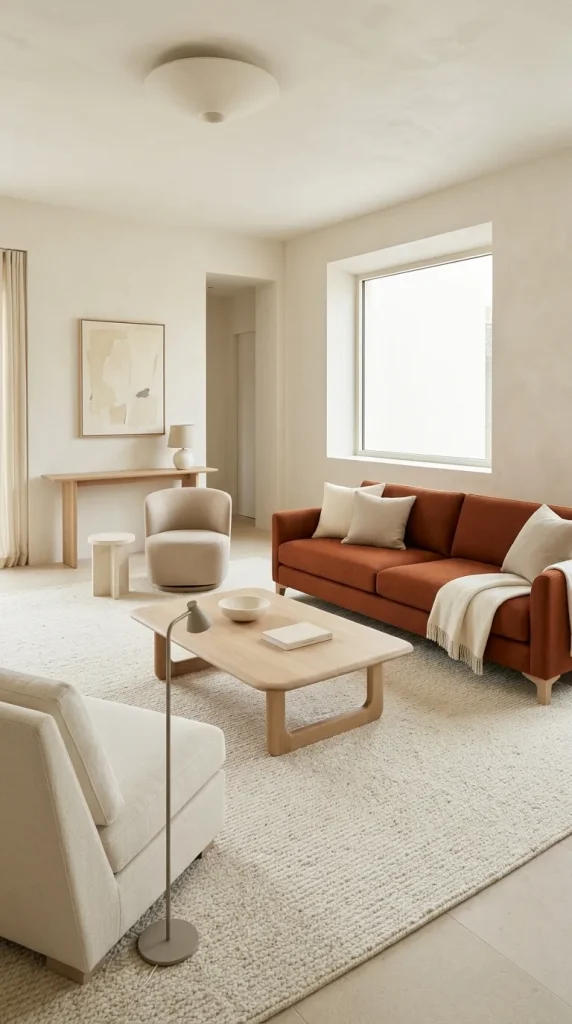 Pair Burnt Orange With Pale Oak