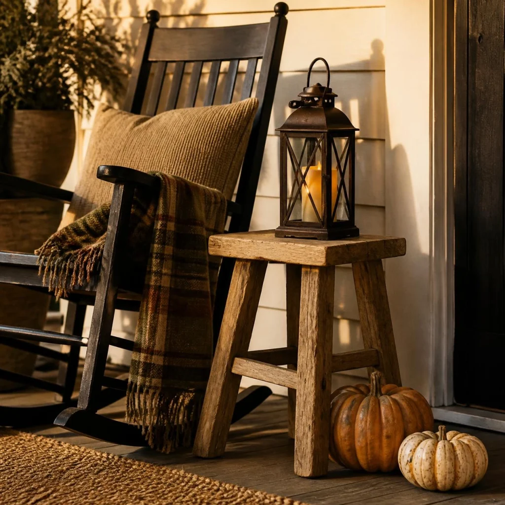 Put a small stool beside the seating
