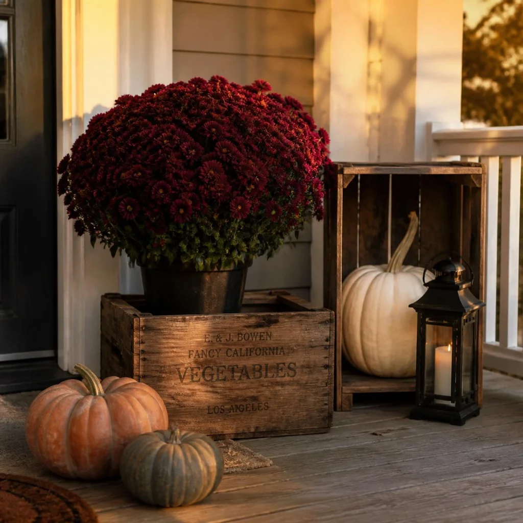 Repurpose an old wooden crate as a riser