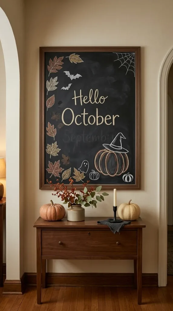 Shift the Same Board Toward Pumpkins and Halloween in October
