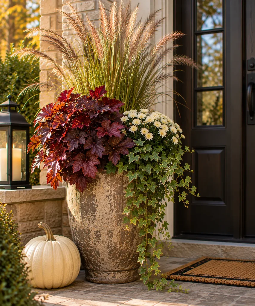 Simplify an overgrown summer planter