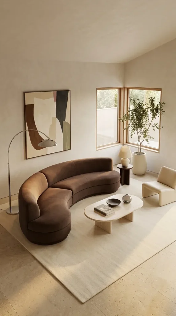 Start With One Curved Sofa