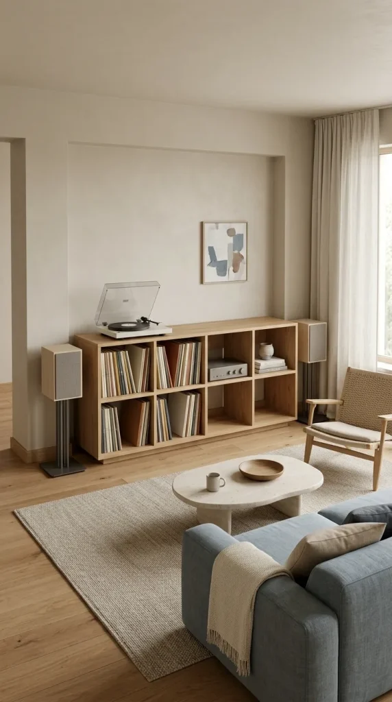 Store Vinyl in Open Cube Shelving
