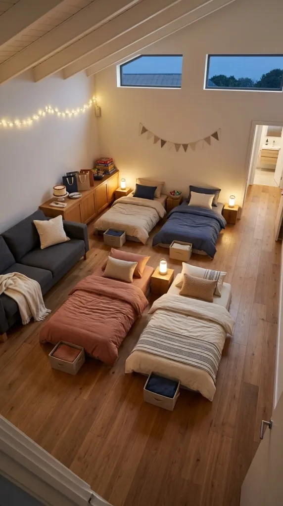 40 Birthday Living Room Decor Ideas for Beautiful At-Home Celebrations 36 Transform the Living Room Into a Birthday Sleepover Space