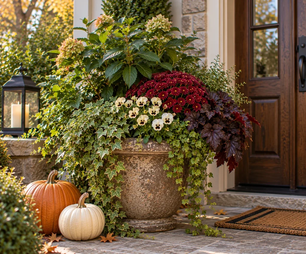 Trim tired summer plants and fill only the gaps