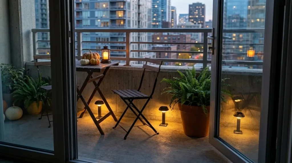Try solar lights on a private patio or balcony