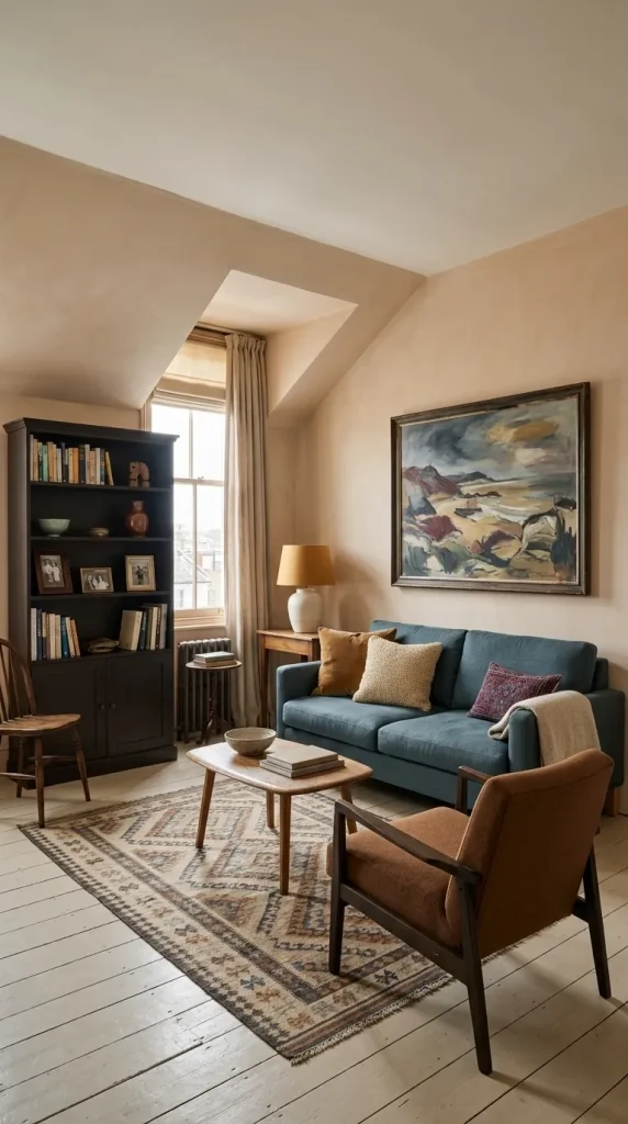 Use Artwork and Shelves to Give the Room a Personal Identity