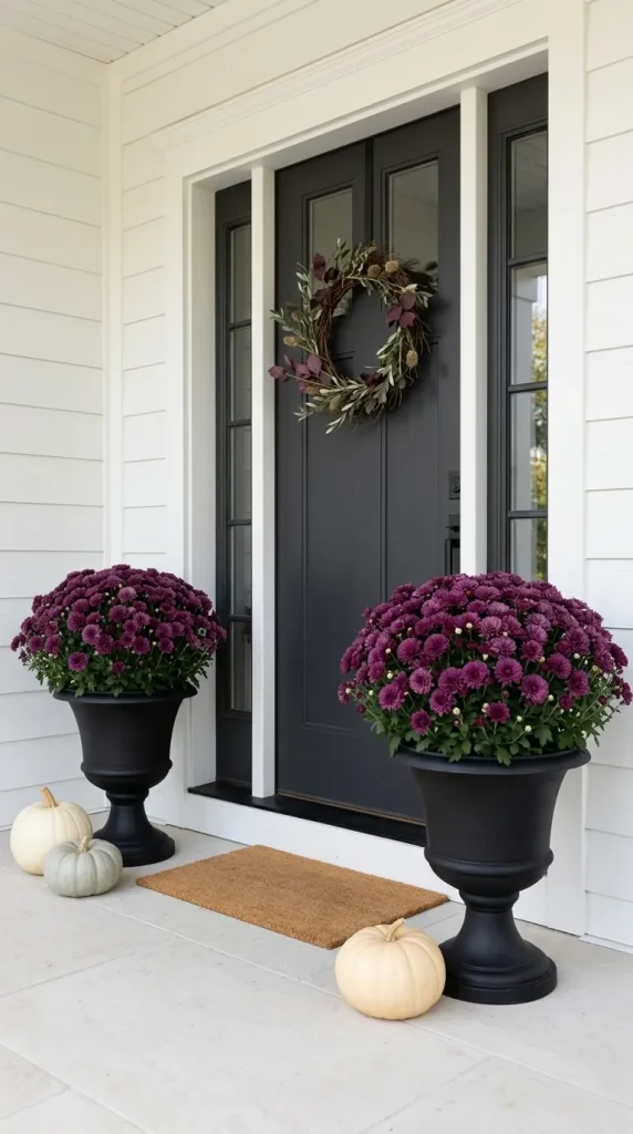 Use Black Urns for a More Formal or Modern Display