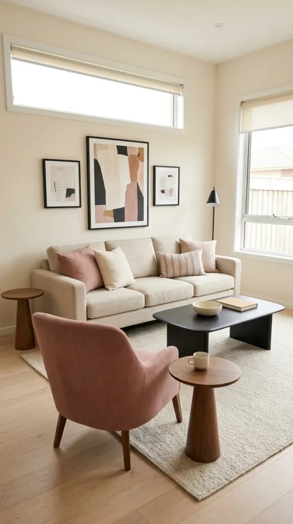 Use Black and Dusty Pink for a Graphic Budget Makeover