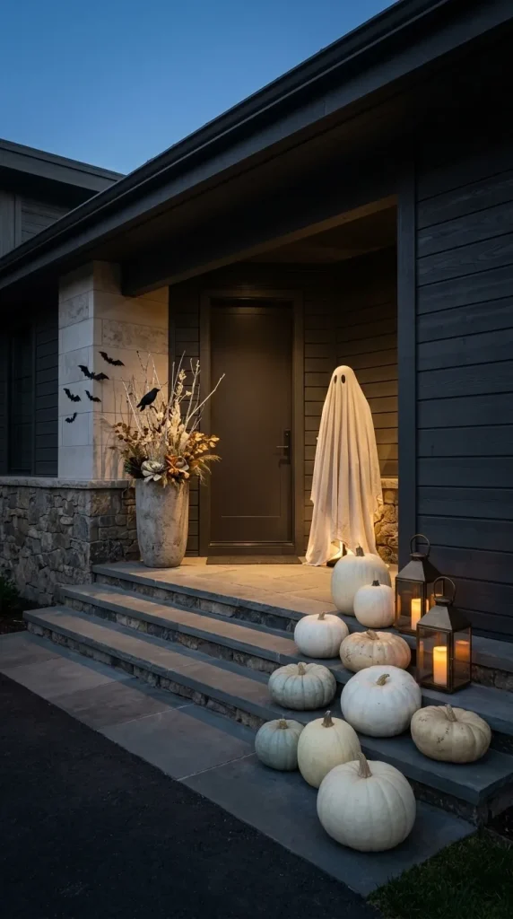 40 Front Porch Halloween Ideas for a Spooky, Stylish and Unforgettable Entrance 11 Use Darkness Selectively Instead of Making Everything Black