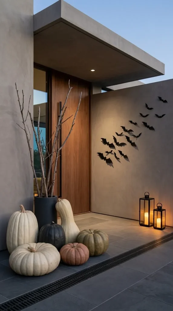 40 Front Porch Halloween Ideas for a Spooky, Stylish and Unforgettable Entrance 30 Use Fewer Halloween Objects, but Make Them Larger