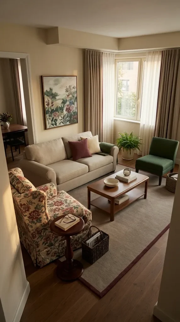 Use Floral Upholstery for Cozy Suburban Nostalgia