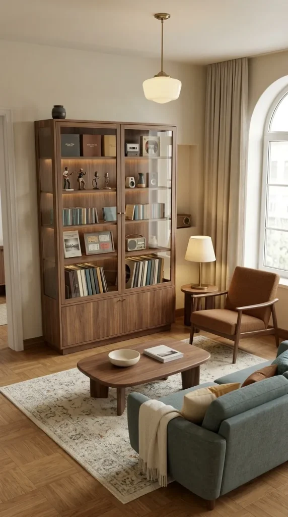 Use Glass-Front Cabinets for Music Collectibles