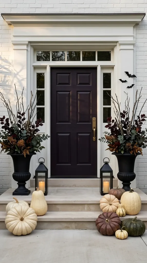40 Front Porch Halloween Ideas for a Spooky, Stylish and Unforgettable Entrance 27 Use Symmetry for a More Formal Entrance