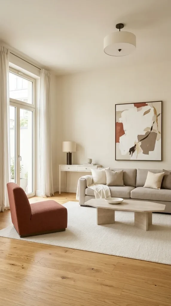 30 Living Room Ideas With Oak for Warm, Modern and Beautiful Spaces 17 Use Warm White With Oak for a Bright, Flexible Base