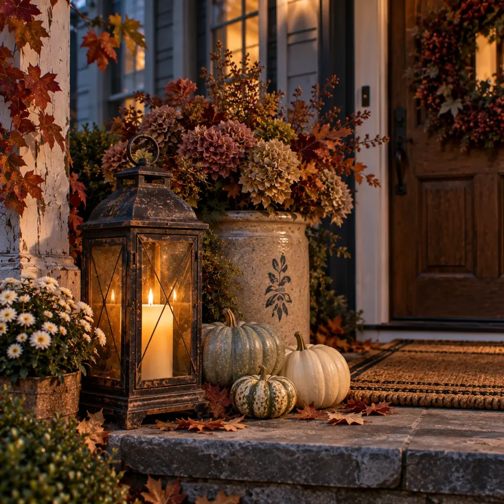 Use an old lantern with a flameless candle