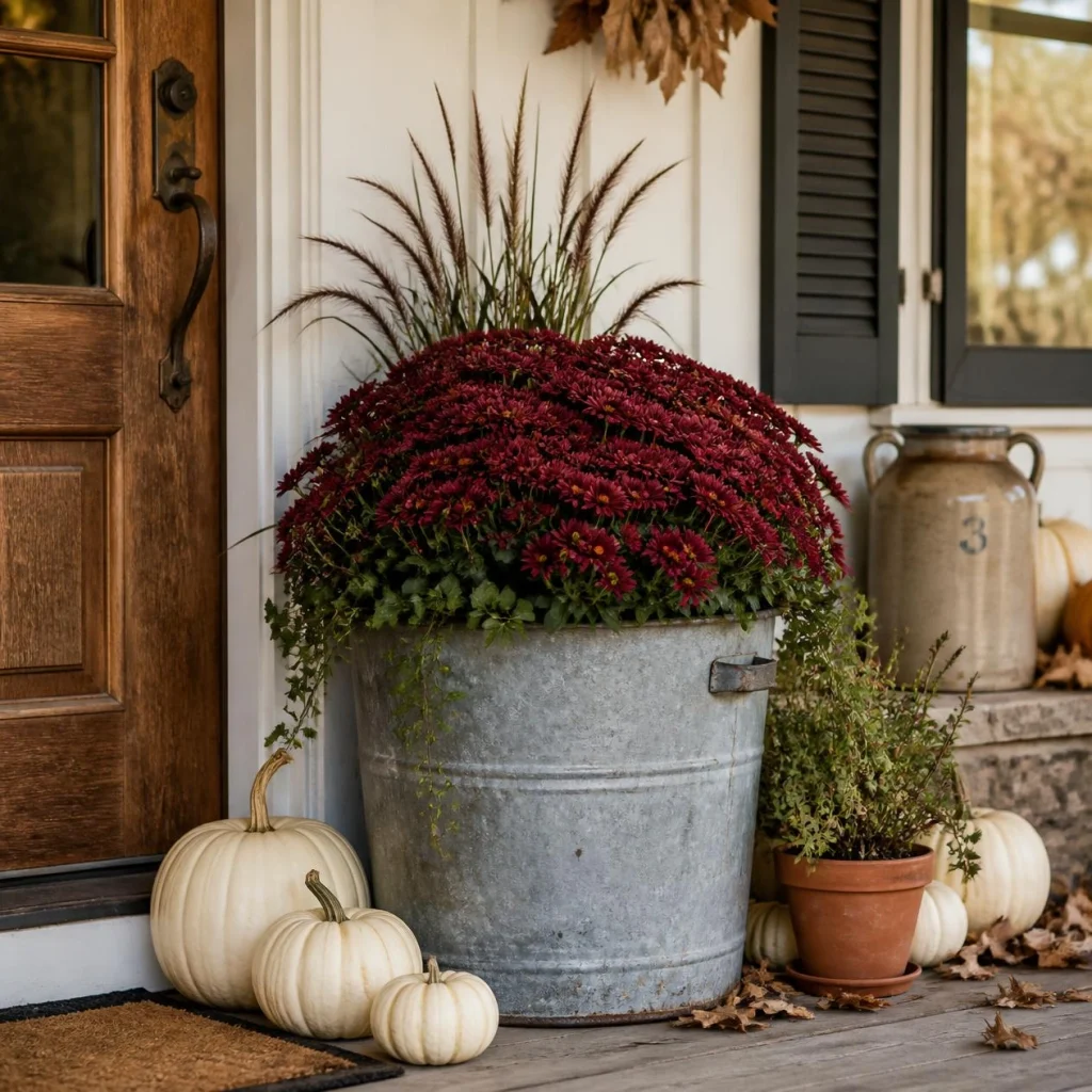 Use one galvanized container, not a whole matching set