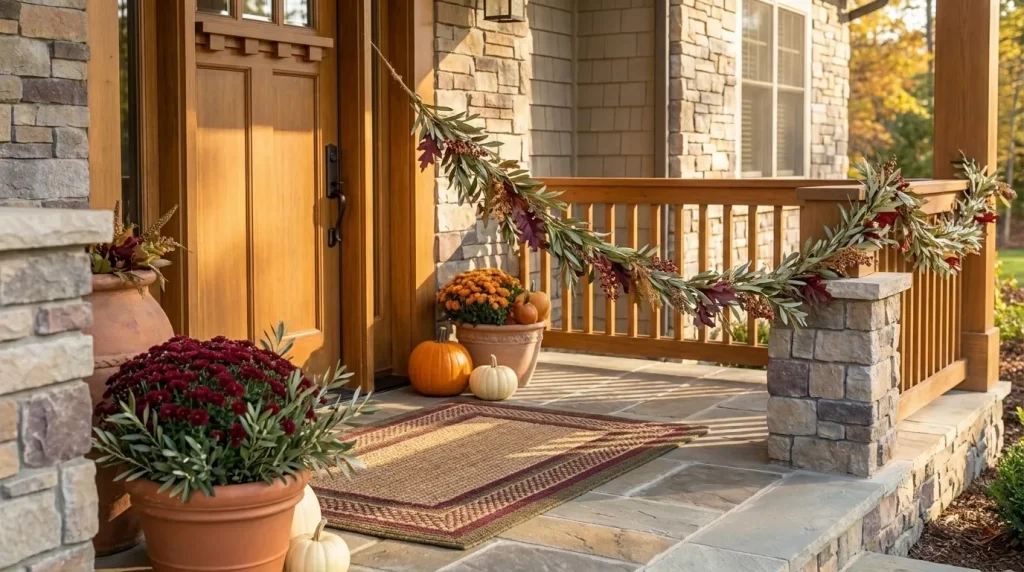 drape-garland-across-a-porch-railing