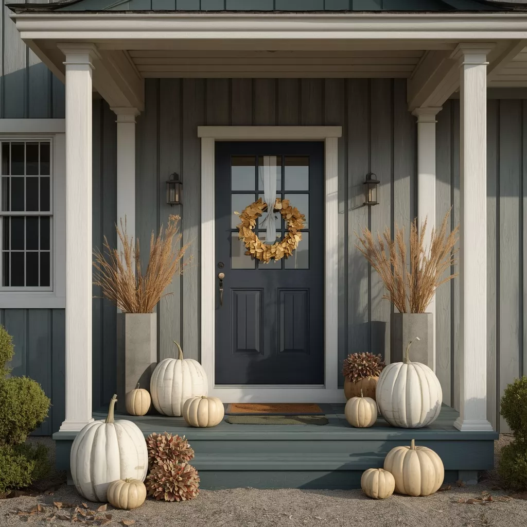 23 Coastal Fall Front Porch Ideas for a Breezy Beach House Autumn 2 keep-blue-but-make-it-moodier-6aa02fe7d9218