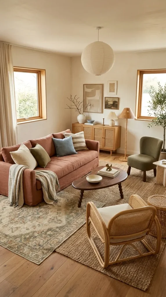 Build a Boho Terracotta Living Room