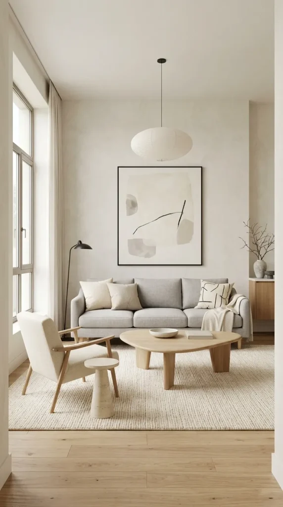 30 Grey Couch Living Room Ideas for Warm, Stylish and Colorful Spaces 2 Build a Calm Room Around a Light Grey Couch