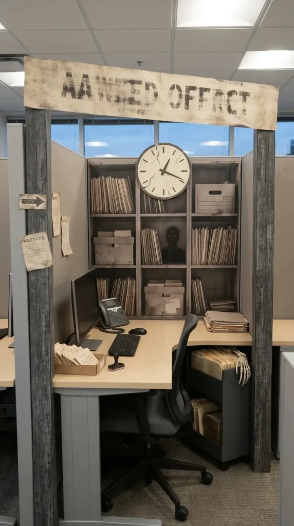 30 Halloween Cubicle Decor Ideas for Work, Contests and Small Spaces 30 Build a Full Contest-Level Haunted Cubicle
