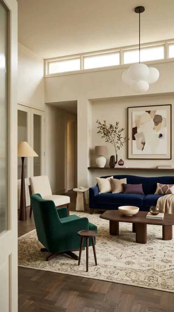35 Navy Couch Living Room Ideas for Stylish, Cozy and Sophisticated Spaces 26 Build a Jewel-Tone Room Around Navy