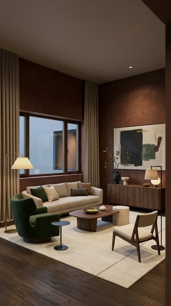 Build a Modern Moody Terracotta Room