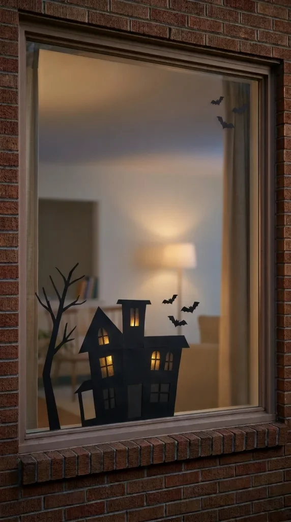 Build a Paper Haunted-House Silhouette