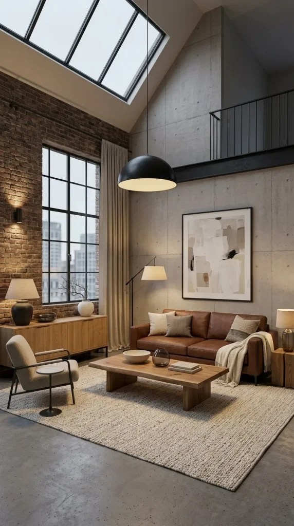 35 Brown Couch Living Room Ideas for Warm, Modern and Stylish Spaces 11 Build an Industrial Room Around Brown Leather