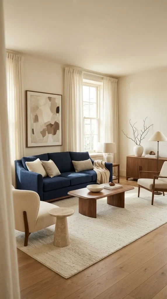 Combine Navy With Cream
