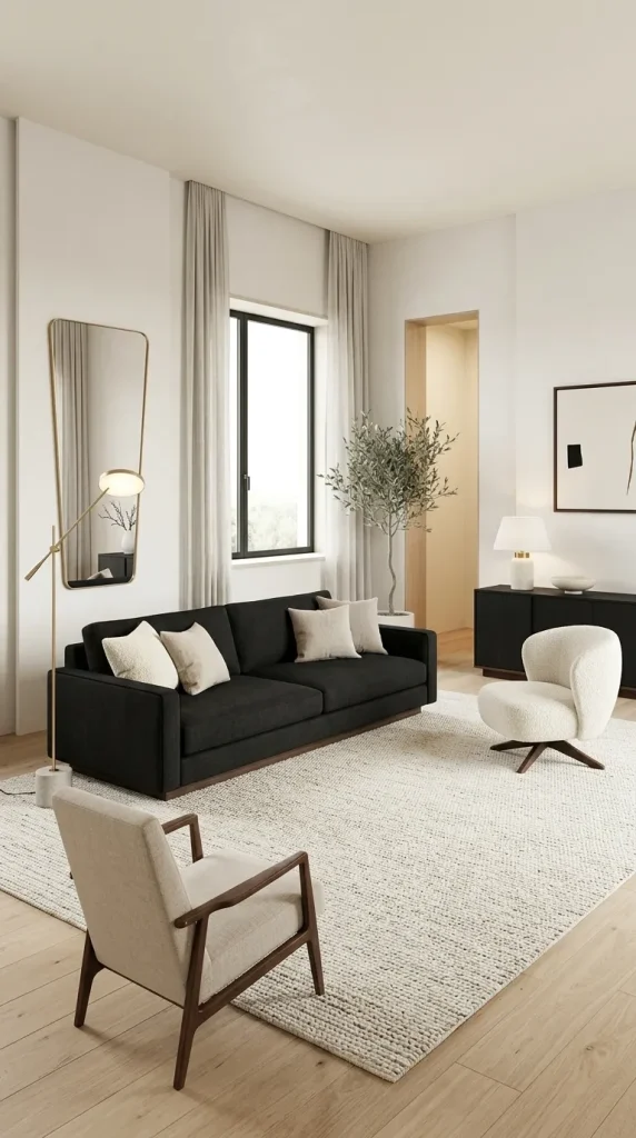 35 Gold Living Room Ideas for Elegant, Modern and Sophisticated Spaces 29 Create a Black, White and Gold Room
