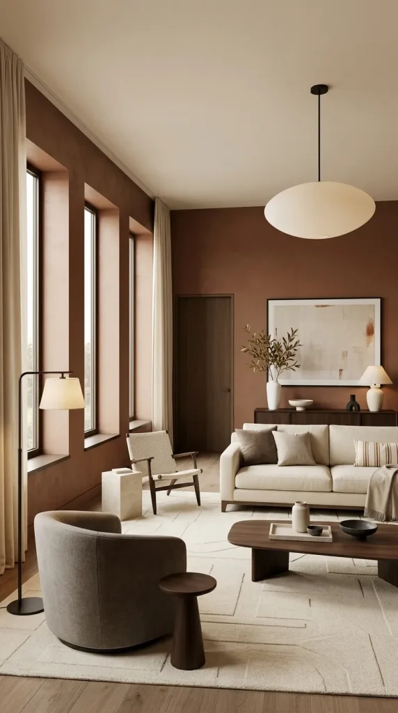 Create a Copper-Toned Living Room
