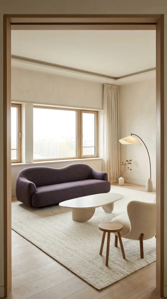 Create a Modern Minimalist Purple Room