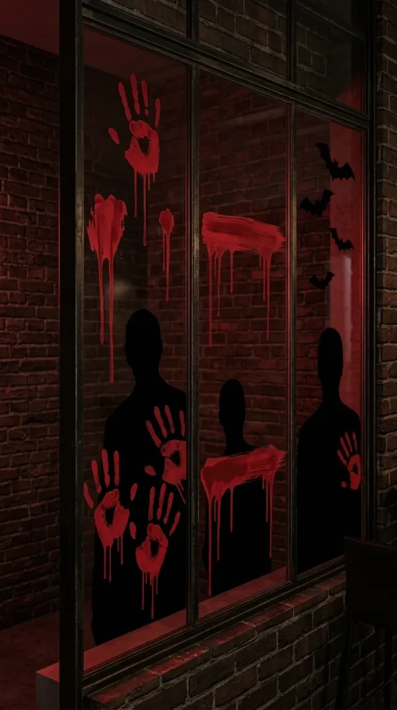 Create a Red-and-Black Horror Window