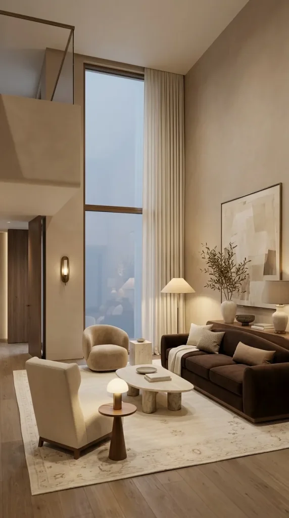 35 Brown Couch Living Room Ideas for Warm, Modern and Stylish Spaces 7 Create a Rich Espresso Brown Living Room