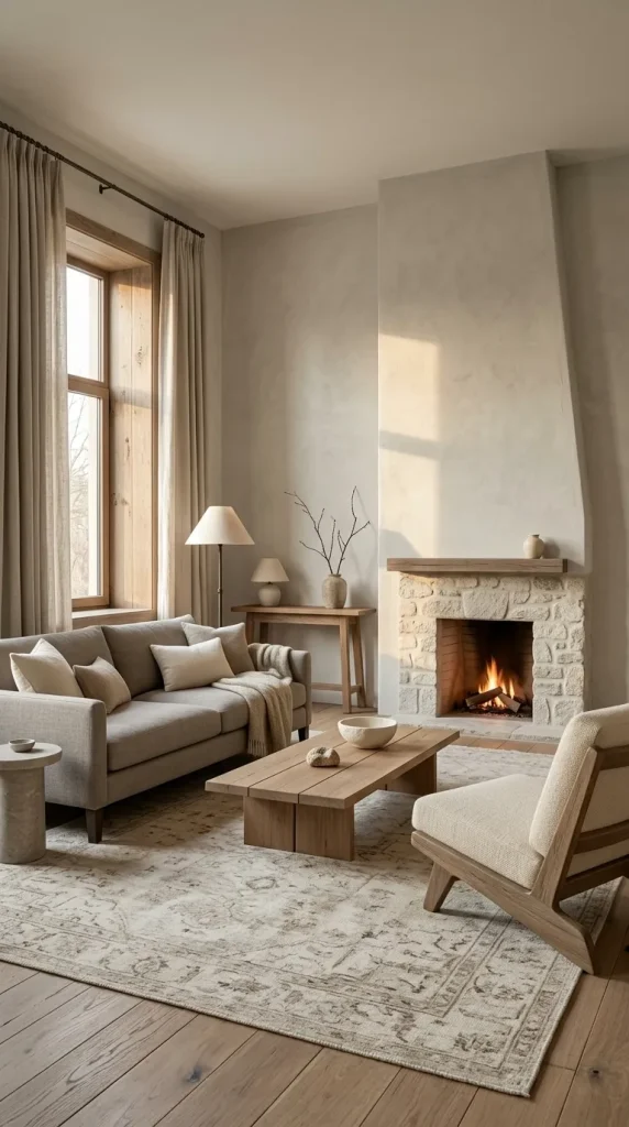 Create a Rustic Grey and Brown Room With Stone and Reclaimed Wood