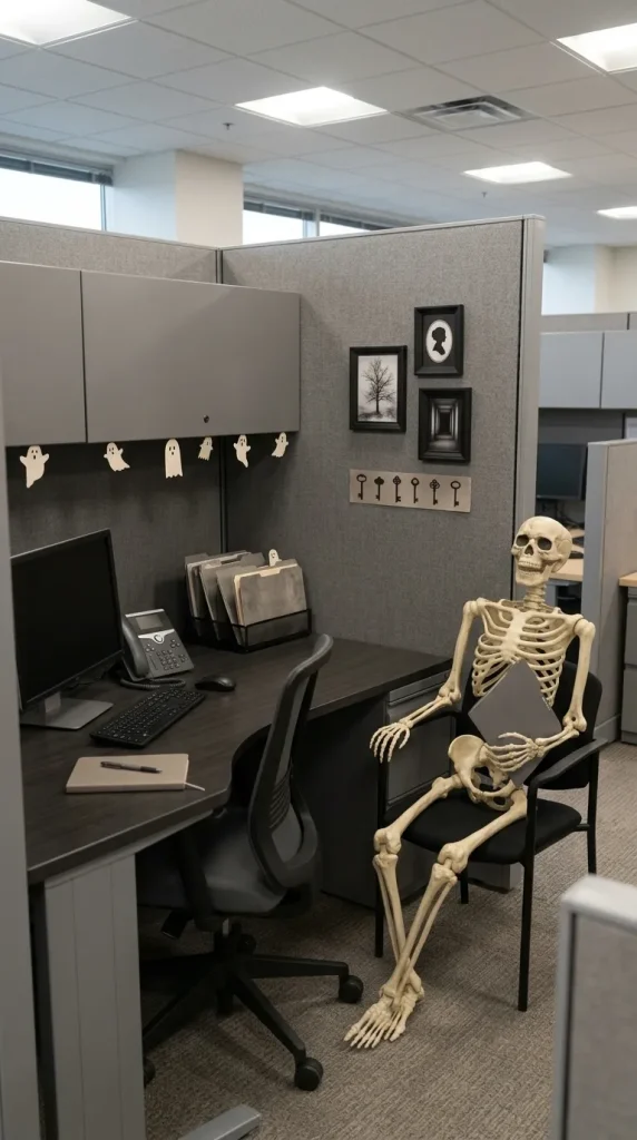 30 Halloween Cubicle Decor Ideas for Work, Contests and Small Spaces 31 Design the Cubicle Around What You Already Have