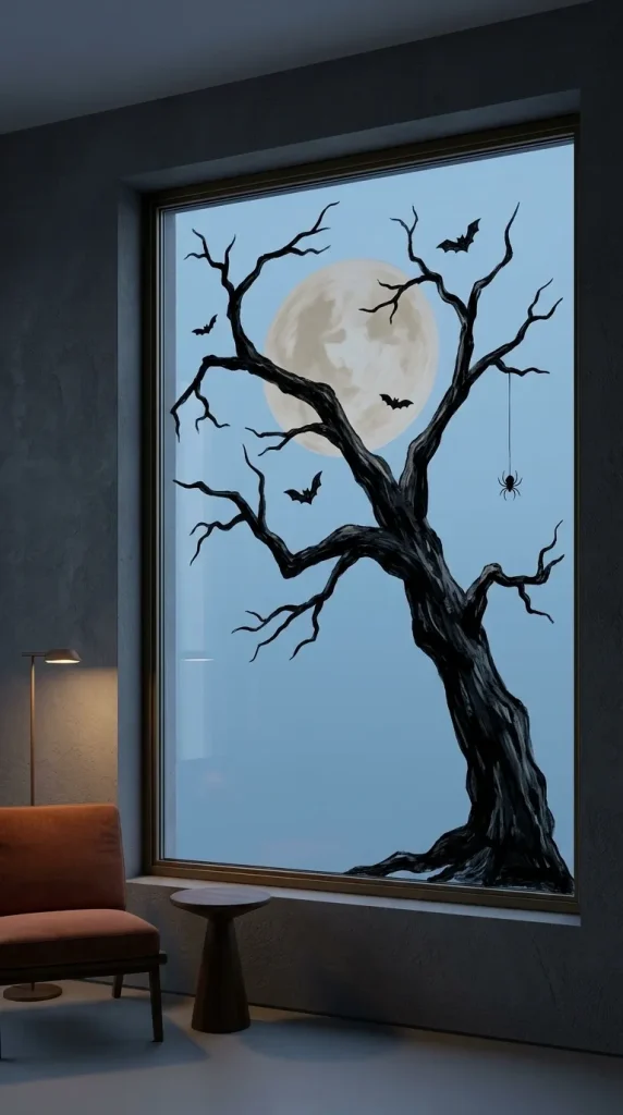 Draw a Creepy Crooked Tree Scene