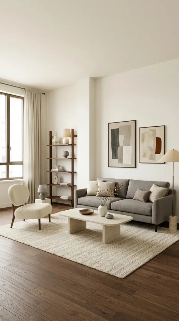 Keep the Walls Warm White When the Room Already Has Enough Colour