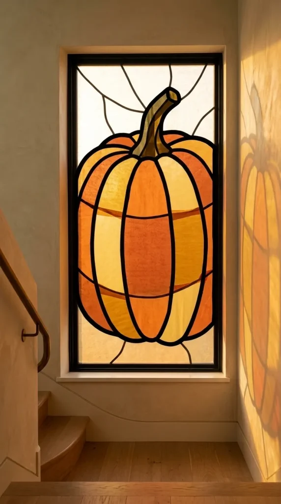 Make a Faux Stained-Glass Pumpkin